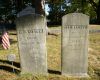 Capt Amos & Sally (Bassett) Little gravestones