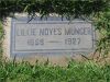 Lillie Hewitt (Noyes) Munger gravestone