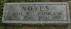George W. & Lulu B. (Mabie) Noyes gravestone