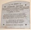 Reverend Joseph Noyes memorial marker