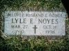 Lyle Evan Noyes gravestone
