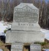Henry W. & Harriet D. (Moulton) Sawyer monument