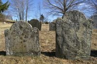 Jacob Toppan and grandson-in-law Nicholas Johnson gravestones