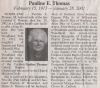 Pauline Elnora (Pike) Thomas obituary