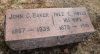 John C. & Inez E. (Noyes) Baker gravestone