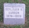 Benjamin Winston Barron gravestone