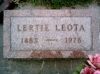 Lertie Leota (Weldon) Butt footstone