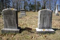 Amos & Catharine B. (Merrill) Carleton gravestones