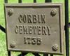 Corbin Cemetery sign