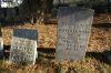 Eveline and brother Jonathan Davis gravestones