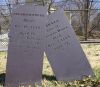 Abraham & Amelia (Noyes) Dodge gravestones