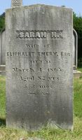 Sarah (Hale) Emery gravestone