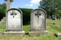 Sarah Noyes Emery and Mary Elizabeth Emery gravestones