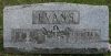 D. Stanley & Harriet M. (Percival) Evans gravestone
