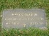 Mary G. Frazier gravestone