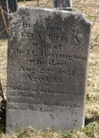 Elizabeth Noyes (Smith) Harrington gravestone