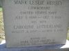 Commodore Mark Leslie & Caroline (Sutherland) Hersey and son Mark Leslie Hersey III gravestone