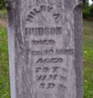 Milby A. Hudson gravestone - close