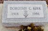 Dorothy Elizabeth (Copenhaver) Kirk gravestone