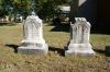 Dr. Luther M. & Charlotte (Tilton) Knight gravestones