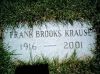 Frank Brooks Krause footstone