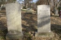 Nancy P. Merrick & Martha H. (Corliss) Merrick gravestones