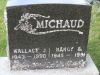 Wallace J, & Nancy B. (Holmes) Michaud gravestone