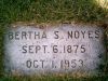 Bertha (Shofield) Noyes gravestone