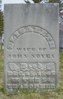 Elizabeth (Webster) Noyes gravestone