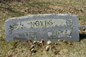 Herman & Marion Esther (James) Noyes gravestone
