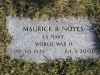 Maurice R. Noyes military marker