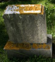 Mildred E. Noyes - top of gravestone