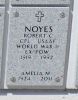 Robert Clayton & Amelia Agnes (Mauro). Noyes military marker
