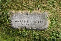 Warren F. Noyes U.S. Army marker
