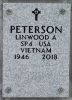 Specialist Fourth Class Linwood Alfred Peterson columbarium military marker
