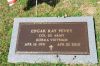 Colonel Edgar Ray Pevey military marker