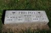 John S. & Nora (Noyes) Philpot gravestone