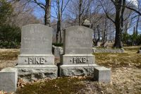 John N. & Martha W. (Pike) Pike gravestones