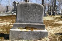 Samuel F. & Sarah (Buswell) Pike gravestones
