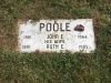 John E. & Ruth E. (Crooker) Poole gravestone
