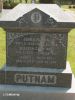 John Ames & Melissa G. (Burgess) Putnam and son James L. Putnam gravestone