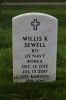 BT1 Willis K. Sewell military marker