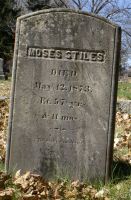 Moses Stiles gravestone