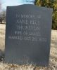Anne (Pell) Thurston memorial gravestone