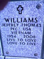 Jeffrey Williams Thomas military marker