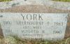 Sherbourne F, & Mildred (Noyes) York and daughter Vivian Florice York gravestone